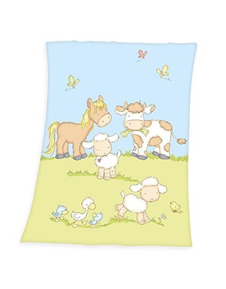 Herding 144056014 Baby Blanket 75 x 100 cm 100% Polyester/Microfibre with Fynn Design