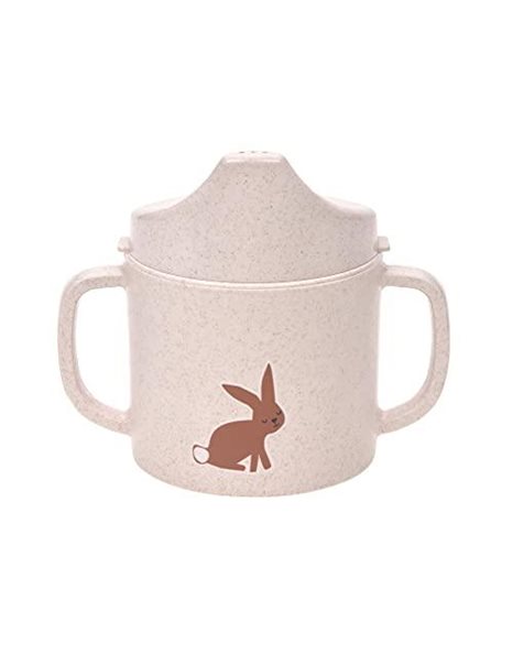 LASSIG Childrens Training Cup with Handle and Removable Lid 150 ml/Sippy Cup Little Forest Rabbit,1310066727