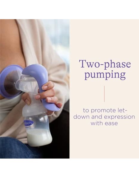 Lansinoh - Manual Breast Pump - With Customisable Pumping Modes - Portable for Travel