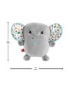 Fisher-Price Plush Elephant Baby Toy, Portable Sound Machine with Music and Vibrations for Newborn Babies, Calming Vibes Soother, HML65