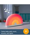 Fisher-Price Sound Machine Soothe & Glow Rainbow with Lights Music and Volume Control for Newborns and Up, HGB91