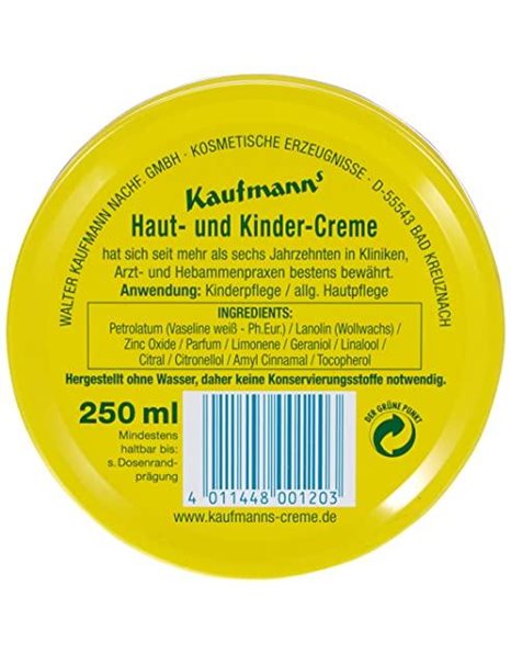 Kaufmanns 120 Haut & Kindercreme 250ml [Badartikel]