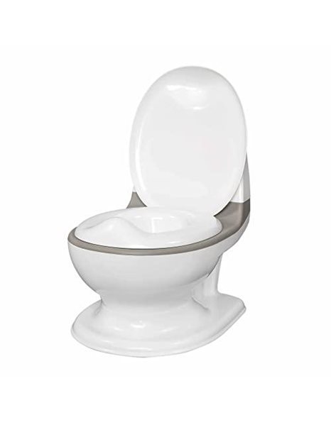 Nuby Dr. Talbots My Real Potty with Flushing Sound, Toilet Trainer. for Children Aged 18 Months and Over. with Real Sound and Batteries Included, Grey