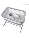 Chicco Next2Me Go, Eco+ Baby Crib, Fits Most Beds, Adjustable Height, Reclining, Promotes Air Circulation, Mattress and Travel Bag Included
