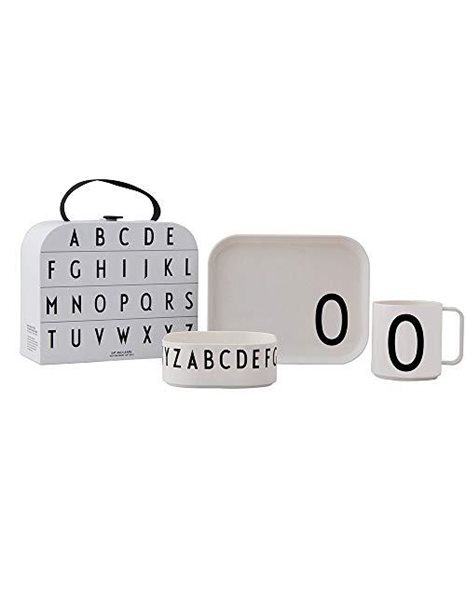 Design Letters 20201500O Gift Box tritan Tableware A-Z-O