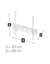 Fixed TV Wall Mount Bracket 165 cm (65") up to 35 kg, Wall Distance 2.3 cm
