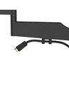 Hama TV Wall Mount Swivelling, Tiltable, Slim (TV Wall Mount 19-48 Inches, VESA 100 x 100 to VESA 200 x 200, up to 25 kg, 3 Joints, Extendable Bracket, with Fischer Dowels and Drilling Template) Black