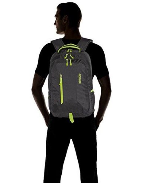 American Tourister Urban Groove 15.6 Inch Laptop Backpack, 47 cm, 27 Litre, Black (Black/Lime Green)