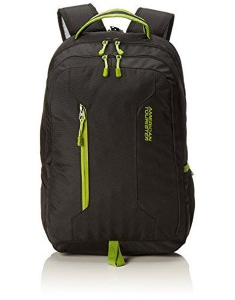 American Tourister Urban Groove 15.6 Inch Laptop Backpack, 47 cm, 27 Litre, Black (Black/Lime Green)