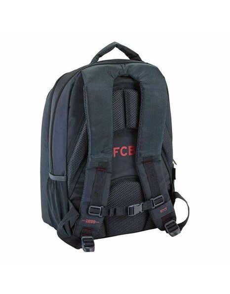 F.C. Barcelona Blue Premium Official Premium Backpack, Multi Pockets