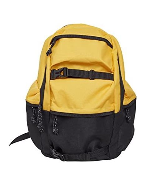 Urban Classics Colourblocking Backpack 43 cm 18.4 L, Chrome Yellow/Black/Black (Multicolour) - TB2154