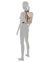 TOM TAILOR Womens Rina Backpack, Taupe, M