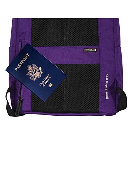 OLYMPIA Cambridge 18" Backpack, Purple, One Size