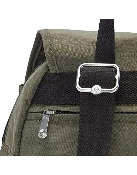 Kipling City Pack S Womens Backpack Handbag, Green moss, One Size