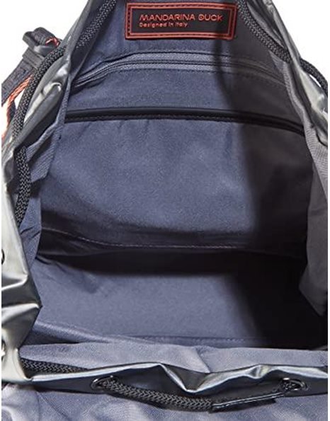 Mandarina Duck Unisexs Warrior P10CXT02 Backpack, Gun Metal, 32x22x8 (L x H x W)
