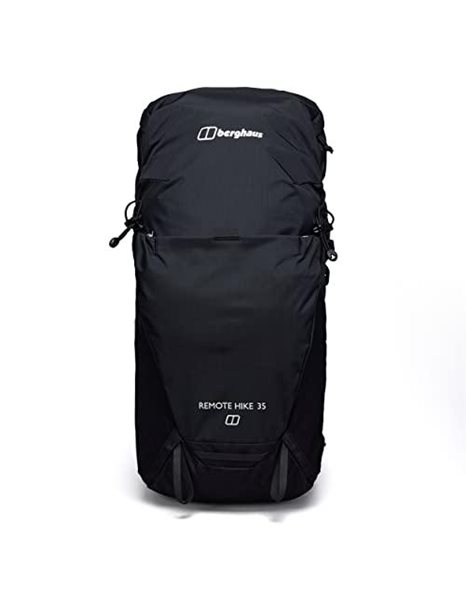 Berghaus Unisex Remote Hike 35 Litre Rucksack, Comfortable Fit, Durable Design, Backpack for Men and Women, Black, One Size