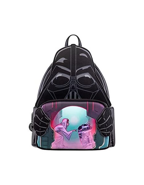 Loungefly Star Wars - Princess Leia - Darth Vader Backpack - Amazon Exclusive - Cute Collectable Bag - Gift Idea - Official Merchandise - for Boys, Girls Men and Women - Movies Fans