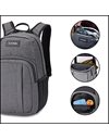 Dakine Backpack Campus M 25L Liter Carbon + Accessory Case Black - Gray