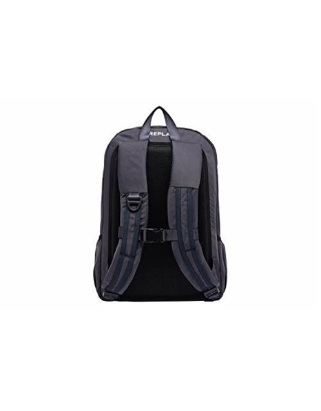 Replay Mens Fm3629 Backpack, 518 Dk Blue Black, L 30 X H 45 X 16 D CM