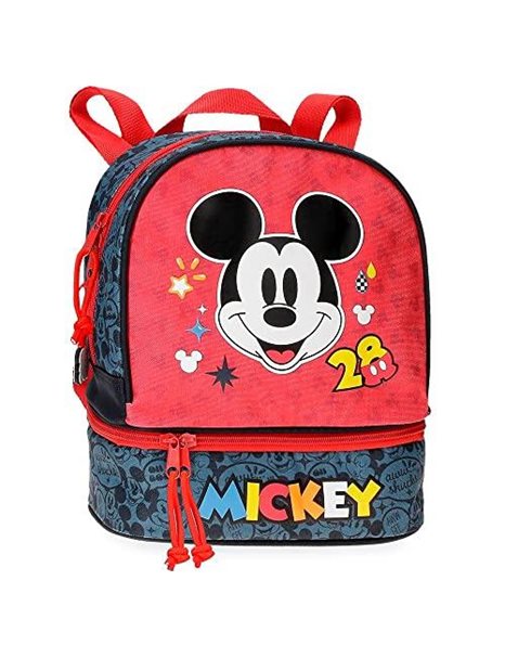 Disney Mickey Get Moving backpack kindergarten Multicolor 19x23x8 cm, Colourful, Lunch Backpack