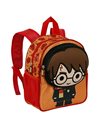 Harry Potter Bobblehead-Pocket Backpack, Orange, 10 x 22 x 28 cm, Capacity 6 L