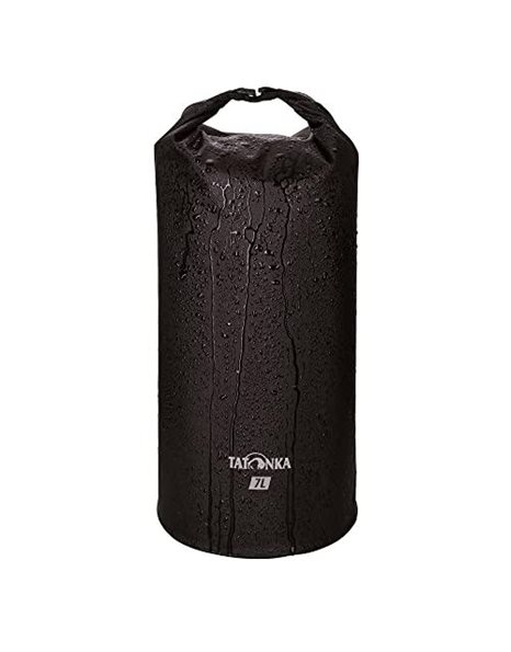 Tatonka WP Stuffbag Light 2L, 3.5L or 7L - Lightweight, Waterproof Packing Bag with Roll Closure and 2, 3.5 or 7 Litre Volume, Black, 7 Liter, Ultra-Light and Waterproof Pack Sack with roll Closure