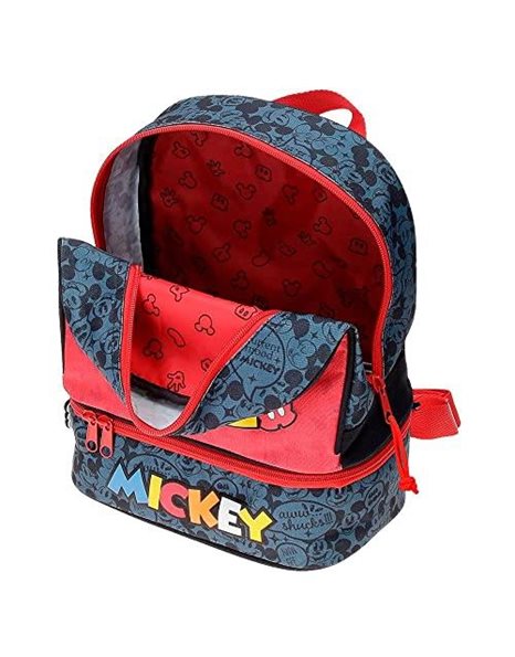 Disney Mickey Get Moving backpack kindergarten Multicolor 19x23x8 cm, Colourful, Lunch Backpack