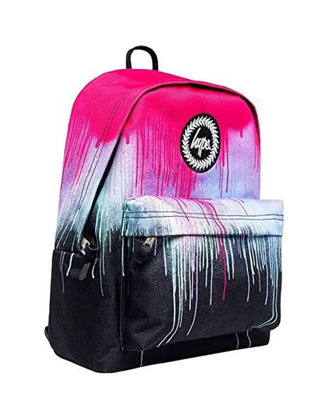 hype UNISEX PINK DRIP CREST BACKPACK