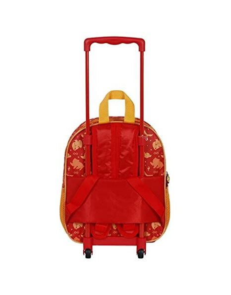 Harry Potter Buckbeak-Small 3D Backpack with Wheels, Orange, 13 x 26 x 34 cm, Capacity 12.5 L