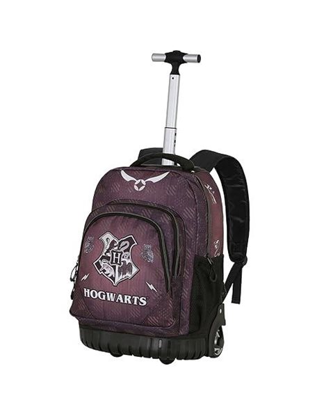 Harry Potter Hogwarts-FAN GTS Trolley Backpack, Brown, 27 x 32 x 47 cm, Capacity 39 L