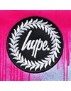 hype UNISEX PINK DRIP CREST BACKPACK