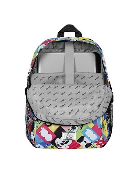 Disney 100 Collage-FAN Fight Backpack 2.0, Multicolour, 18 x 31 x 44 cm, Capacity 24 L