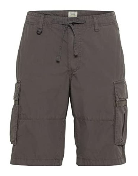 camel active Mens Cargo Trousers in Regular fit Made of Pure Cotton Shorts, Charcoal, 36W