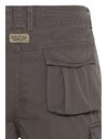 camel active Mens Cargo Trousers in Regular fit Made of Pure Cotton Shorts, Charcoal, 38W