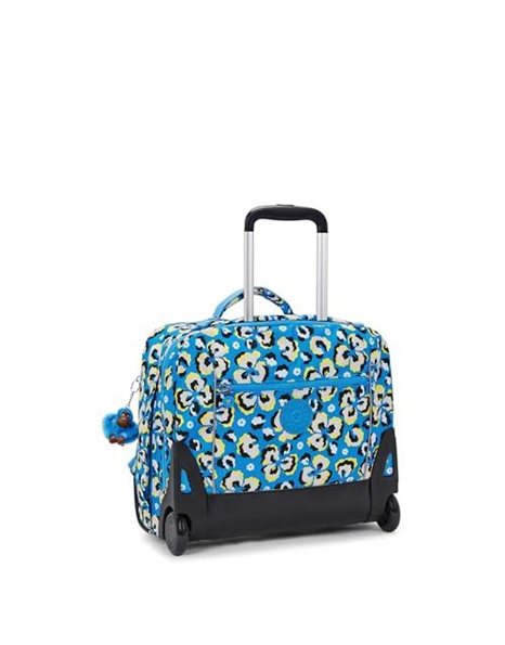 Kipling Giorno Backpacks, 41X24X38, Leopard Floral (Blue)