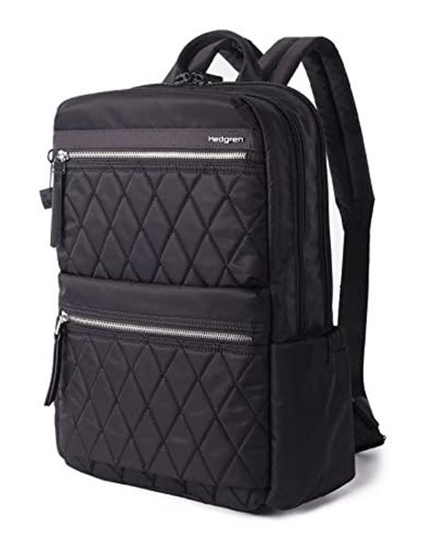 Hedgren AVA, Unisex Adults Backpack, QUILTED BLACK, 15.6" -