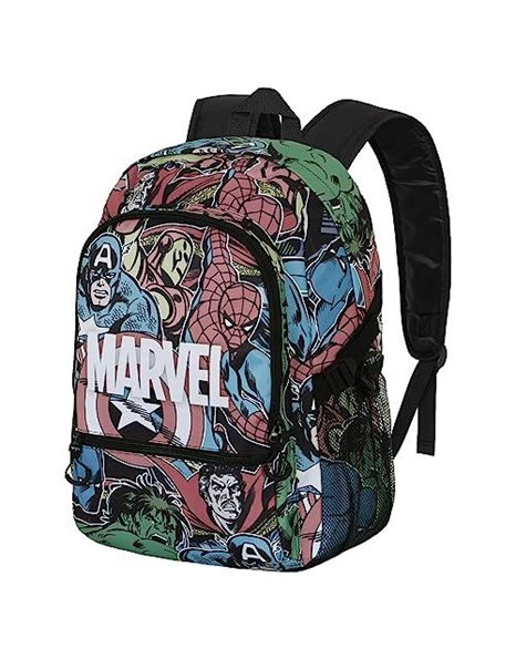 Marvel Heroes-FAN Fight Backpack 2.0, Multicolour, 18 x 31 x 44 cm, Capacity 24 L