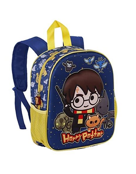 Harry Potter Beasty Friends-Small 3D Backpack, Blue, 11 x 26 x 31 cm, Capacity 8.5 L
