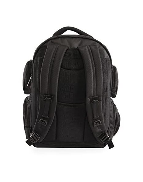 Original Penguin Unisexs Odell 9 Pocket Laptop/Tablet Backpack, Black, 19"