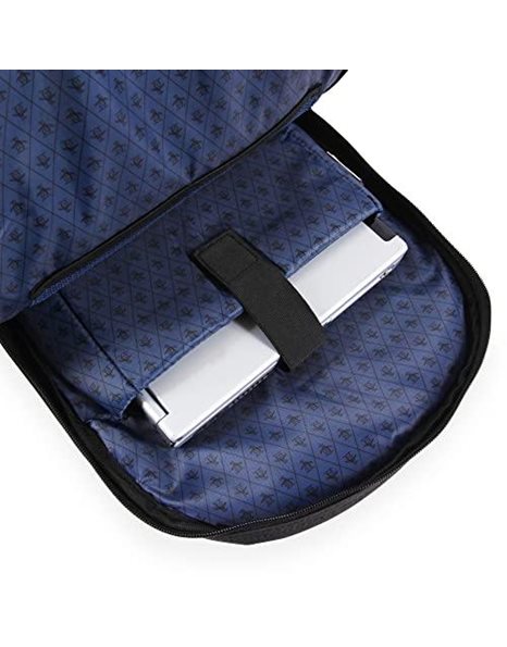 Original Penguin Unisexs Odell 9 Pocket Laptop/Tablet Backpack, Black, 19"
