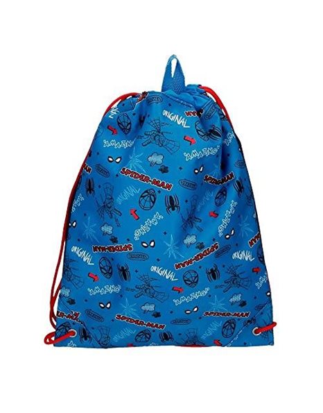 Marvel Spiderman Totally awesome backpack Sack Blue 32x42 cms Polyester