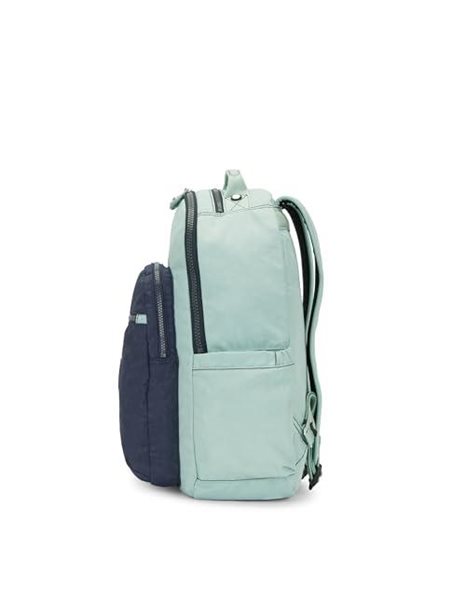 Kipling Seoul Backpacks, 35X20.5X44, Sea Green Bl (Green)