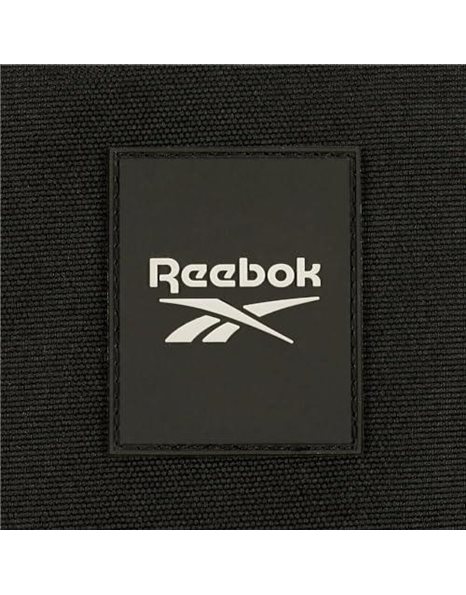 Reebok Arlie Backpack Double Compartment Black 33x46x16cm Polyester 26.93L, Black/White, One Size, Double Backpack Compartment