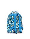 Kipling Seoul Backpacks, 35X20.5X44, Leopard Floral (Blue)