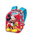 Disney Mickey Mouse Rules-3D Mini Backpack, Red, 10 x 20.5 x 25.5 cm, Capacity 5 L