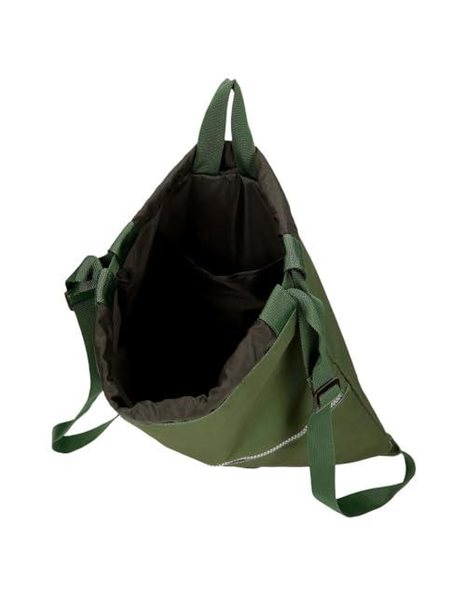 Reebok Arlie Backpack Sack with Zip Green 35x46cm Polyester 16.1L, green, One Size, Backpack Sack With Zipper