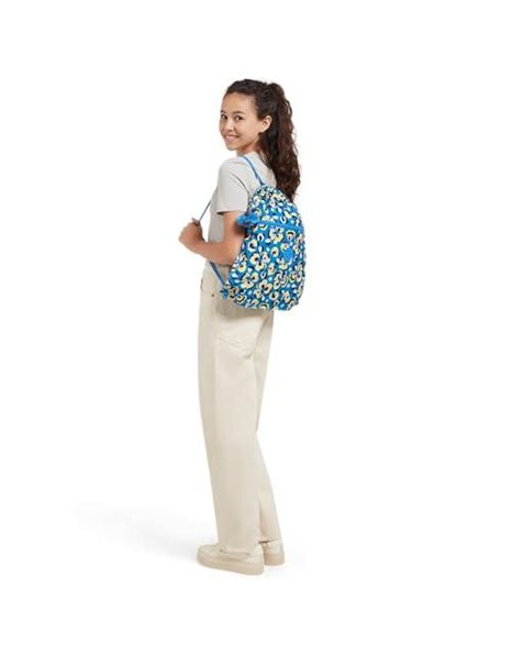Kipling Supertaboo Backpacks, 39.5X0X45, Leopard Floral (Blue)