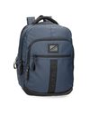 Pepe Jeans Hoxton Black and Blue Polyester PU Laptop Backpack, blue, standard size, pc backpack