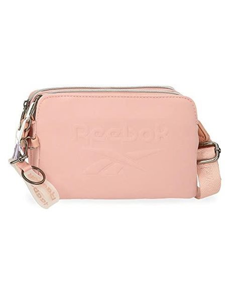 Reebok Noah Crossbody bag with flap Pink 28x18x8 cms Polyester