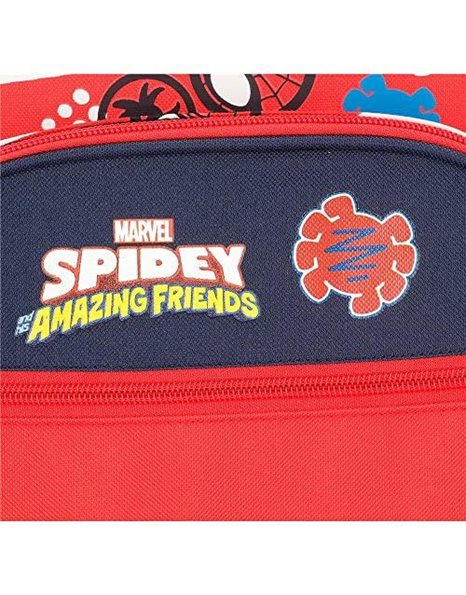 Marvel Spidey and Friends Backpack, red, One Size, Backpack 40 + trolley